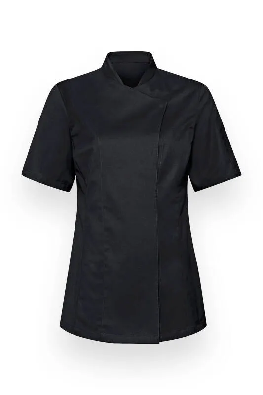 Gastro Veste de cuisine Femme - Manche courte noir