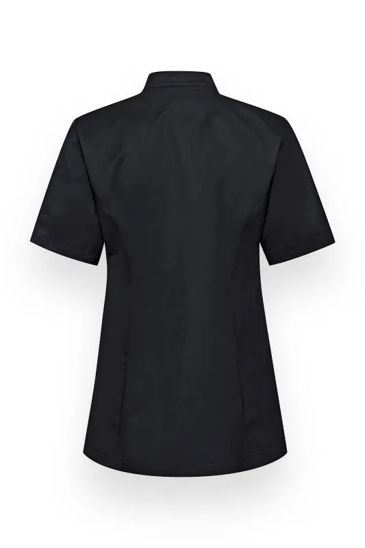 Gastro Veste de cuisine Femme - Manche courte noir