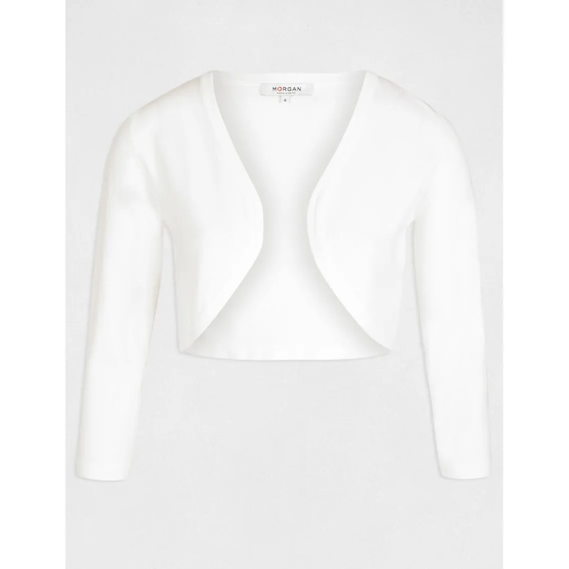 Gilet court manches 3/4 blanc  | 3 Suisses