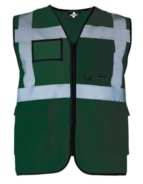 Gilet de sécurité zippé - Chasuble KX802 KXMF - vert paramédic 