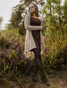 Gilet en crochet Kalyäa, Beige