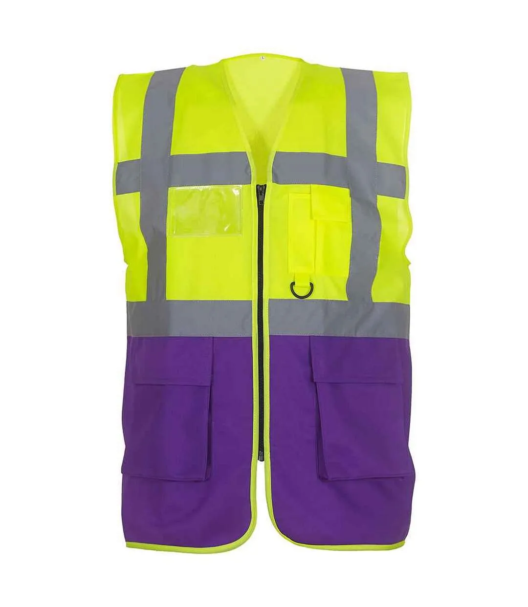 Gilet executive adulte jaune / violet Yoko