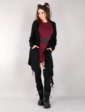 Gilet long Lupulia, Noir