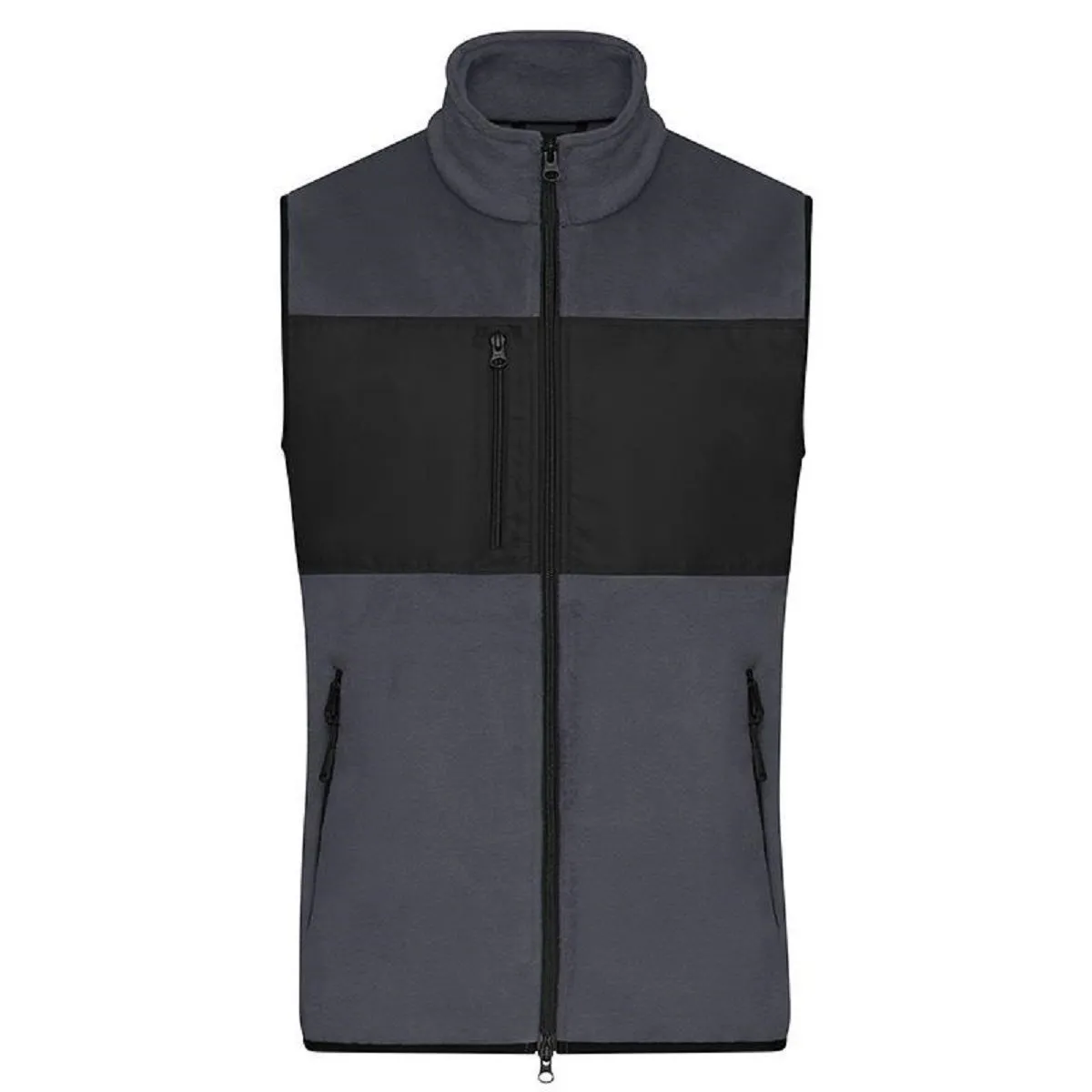 Gilet polaire sans manches - Homme - JN1310 - gris carbone 