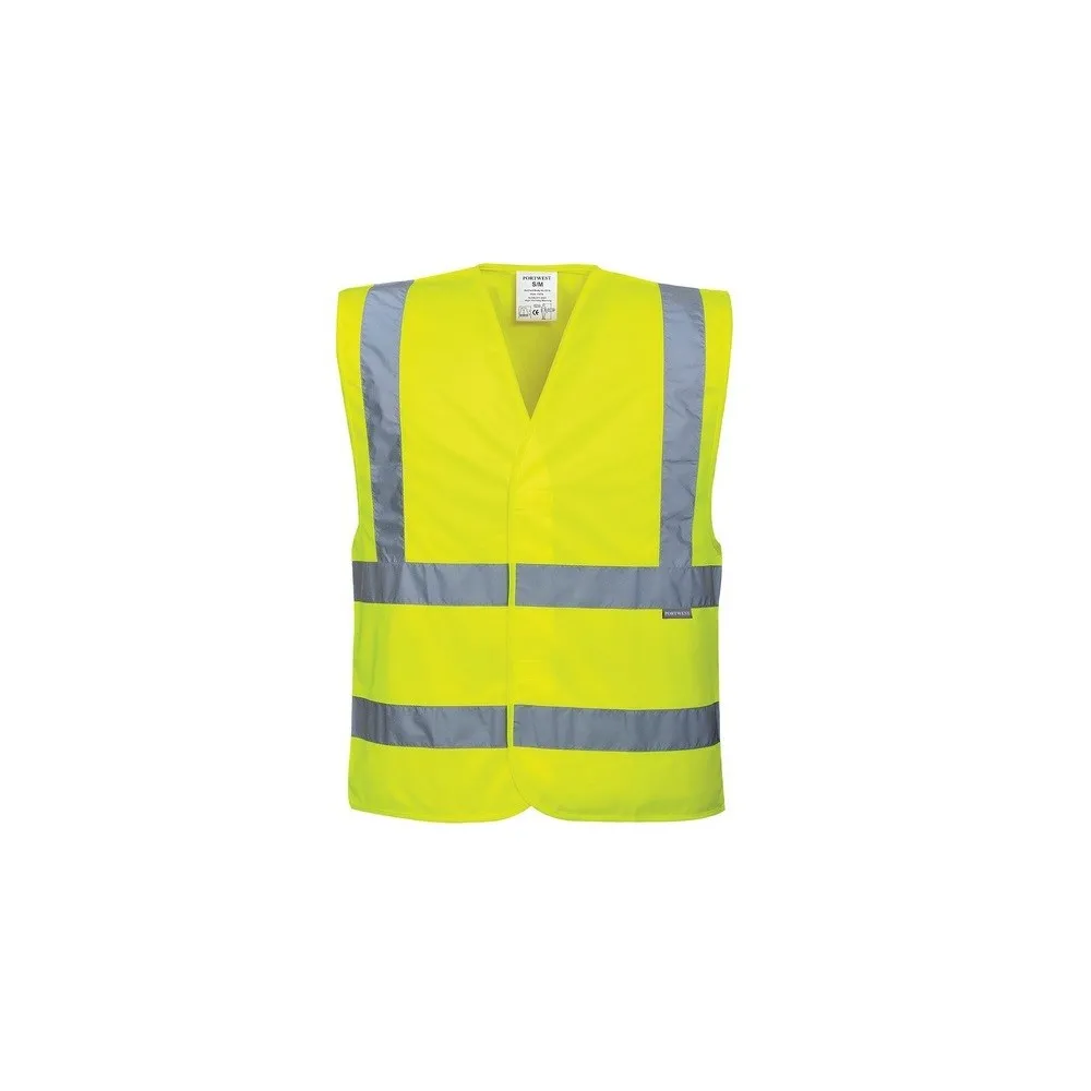 Gilet silhouetté haute visibilité jaune