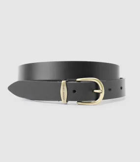 ISABEL MARANT Partager  Ceinture Zadd Cuir Noir Brass  