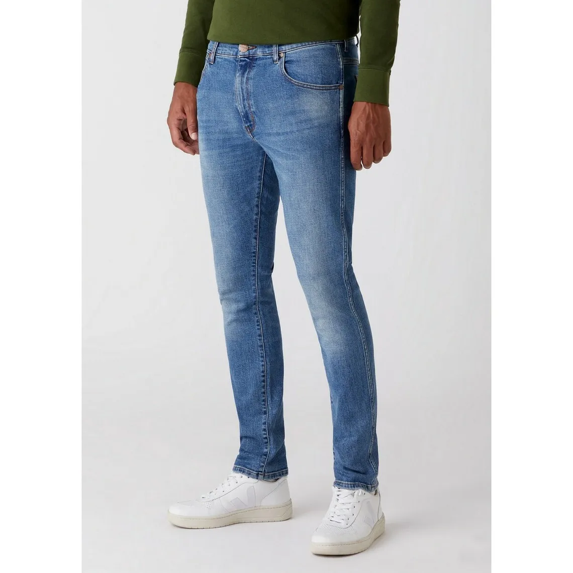 Jean Homme Larston bleu clair en coton | 3 Suisses