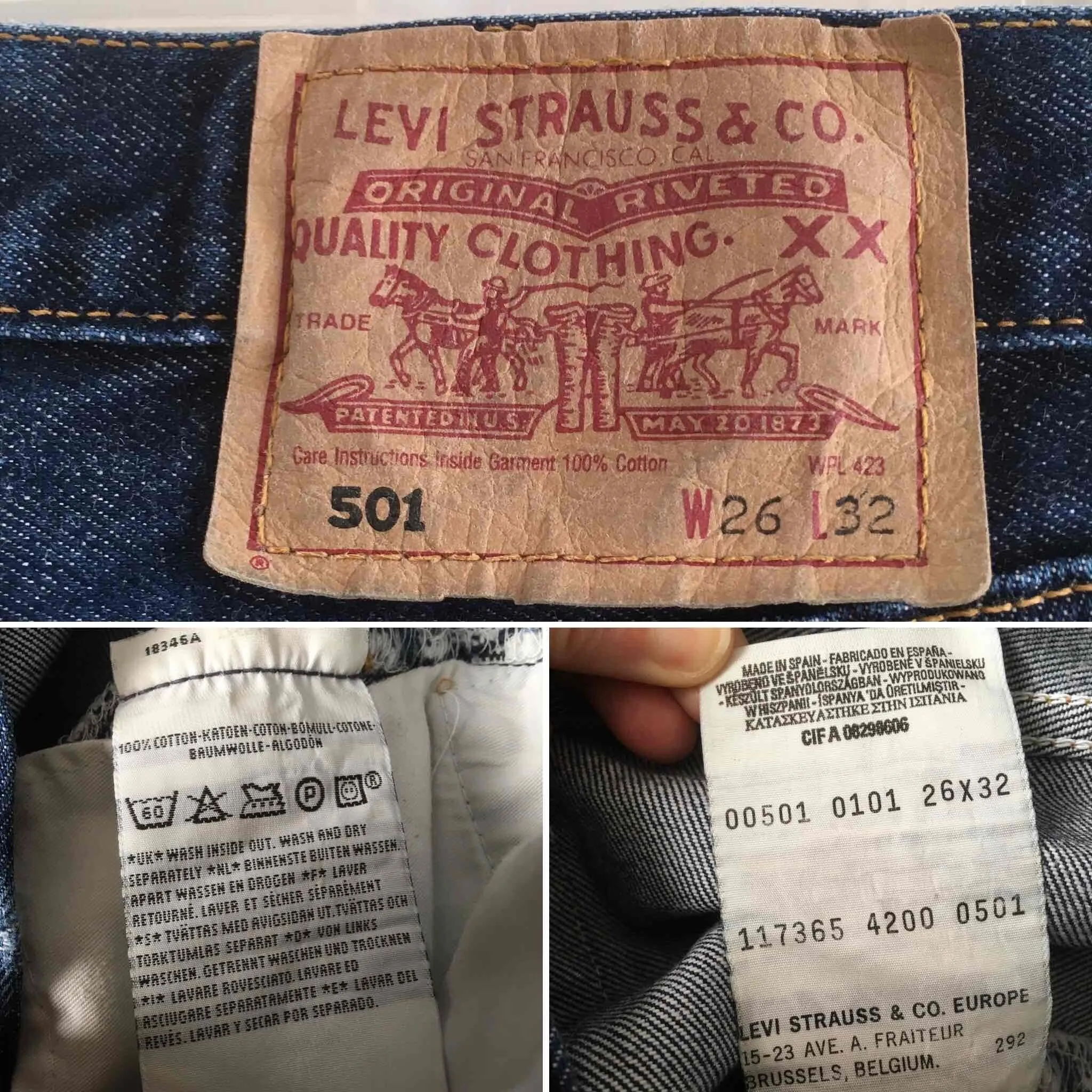 Jean Levi's 501 W26L32