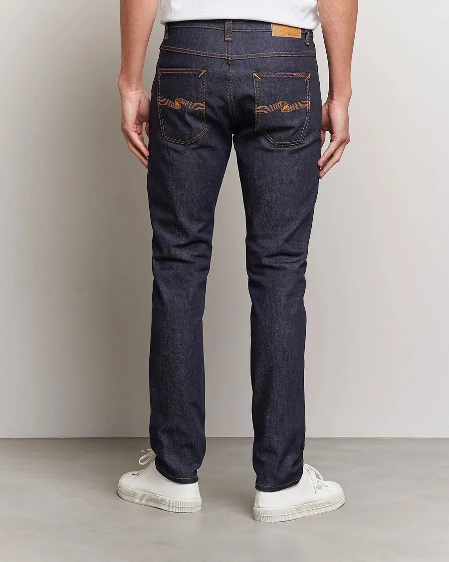 Jean slim en coton bio | brut "lean dean dry 16 dips" homme - Nudie Jeans