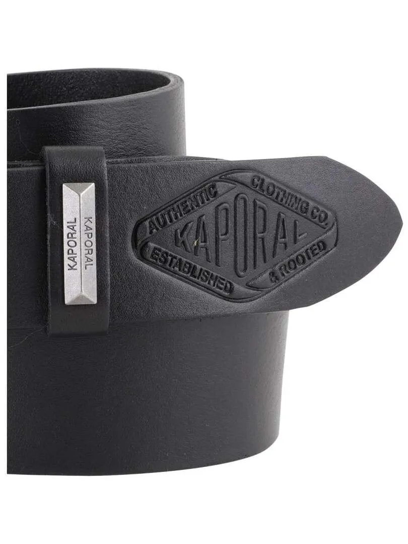 KAPORAL - Ceinture cuir - Noir