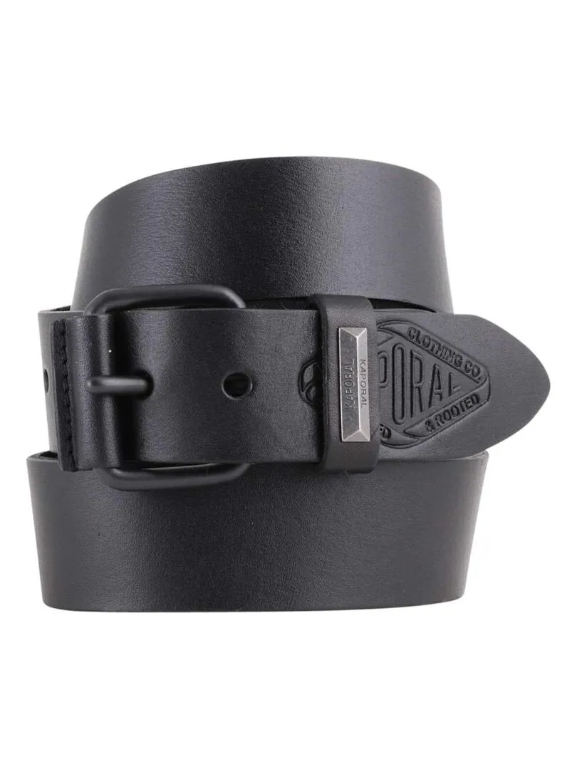 KAPORAL - Ceinture cuir - Noir