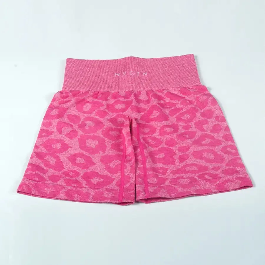 Legging Short Sport Léopard Rose