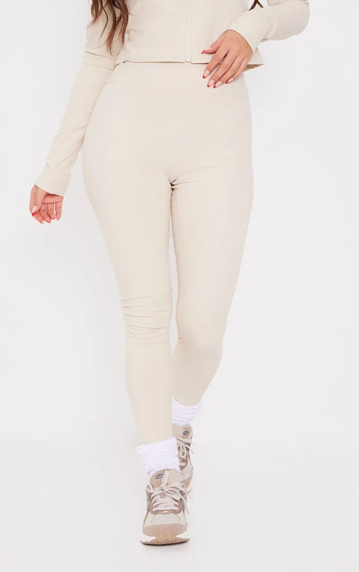 Legging taille haute en sculpt sable 