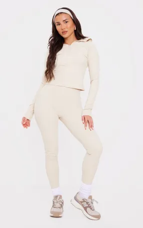 Legging taille haute en sculpt sable 