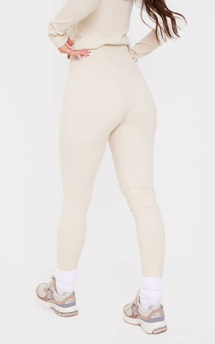 Legging taille haute en sculpt sable 