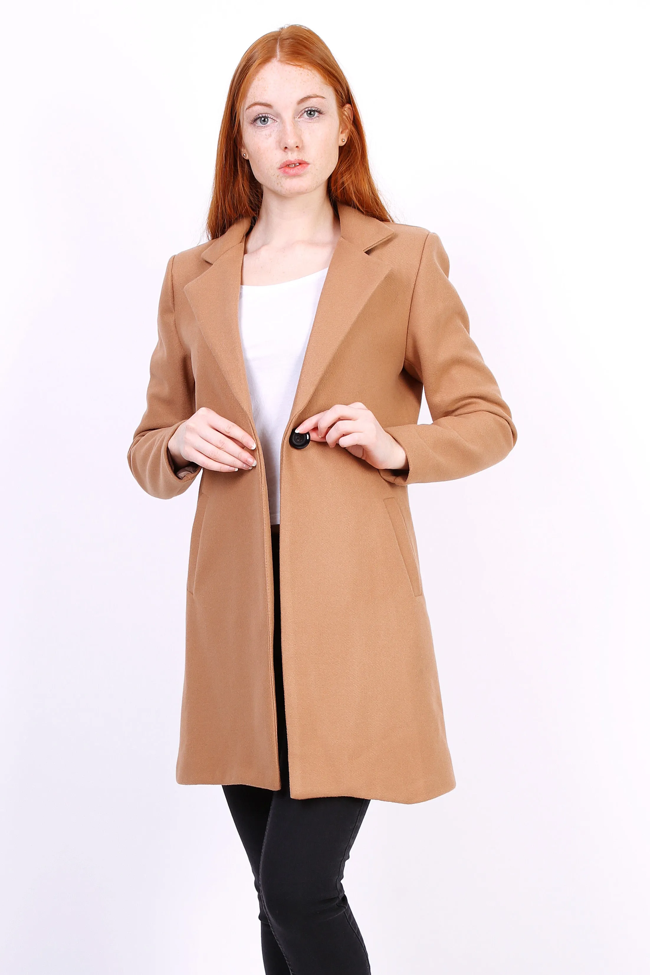 Manteau Ajusté Camel