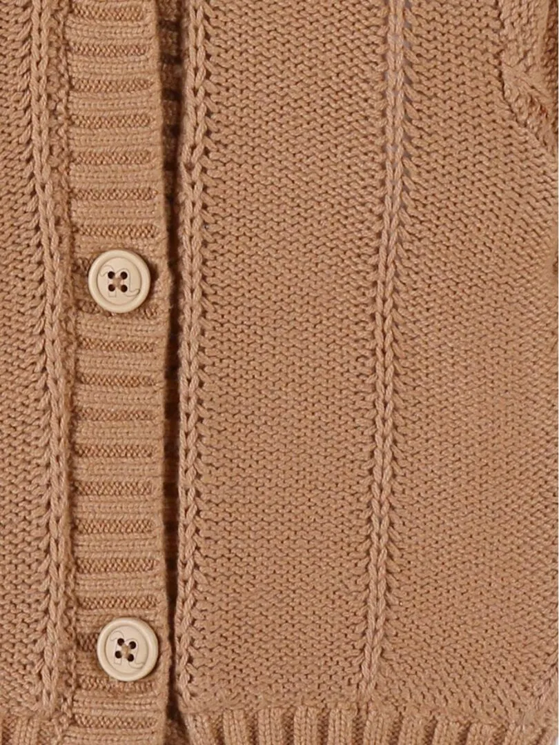 Mantelet en tricot, caramel Noukie's - Beige