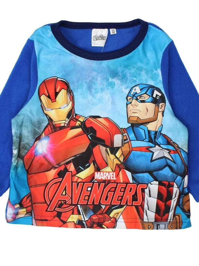 Marvel - Pyjama garçon imprimé Avengers - Bleu