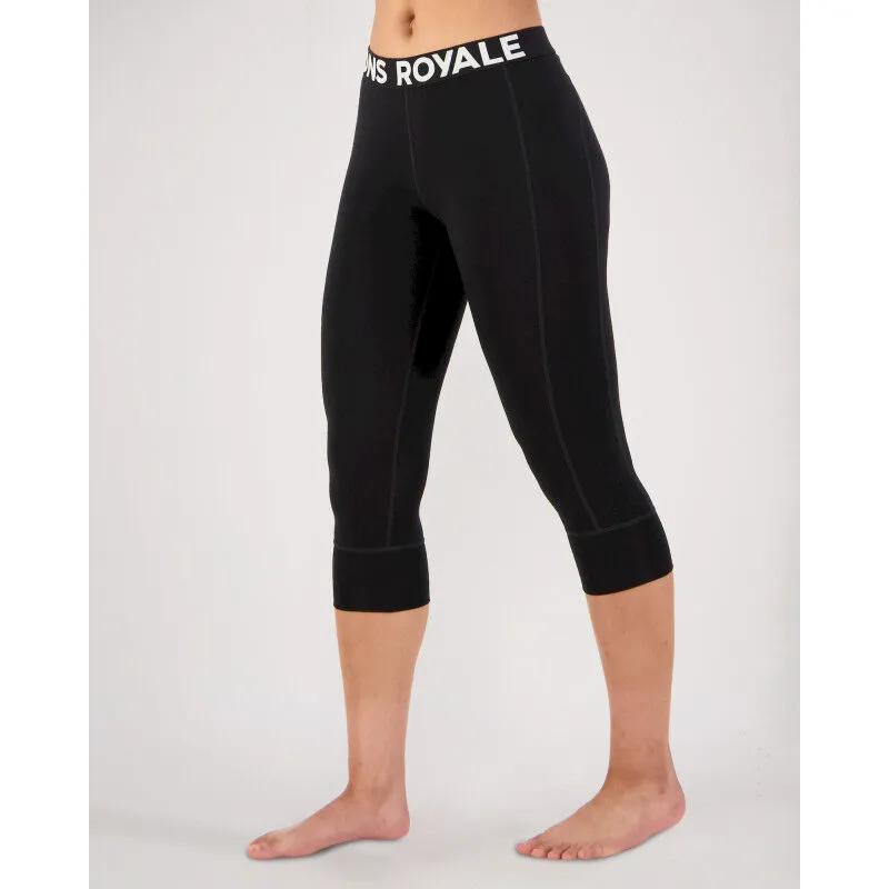 Mons Royale Cascade Merino Flex 3/4 Legging - Collant thermique laine mérinos femme