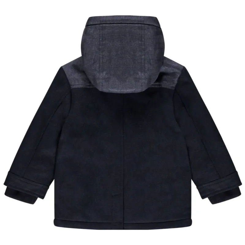 Parka style duffle coat bi-matière doublée bébé garçon