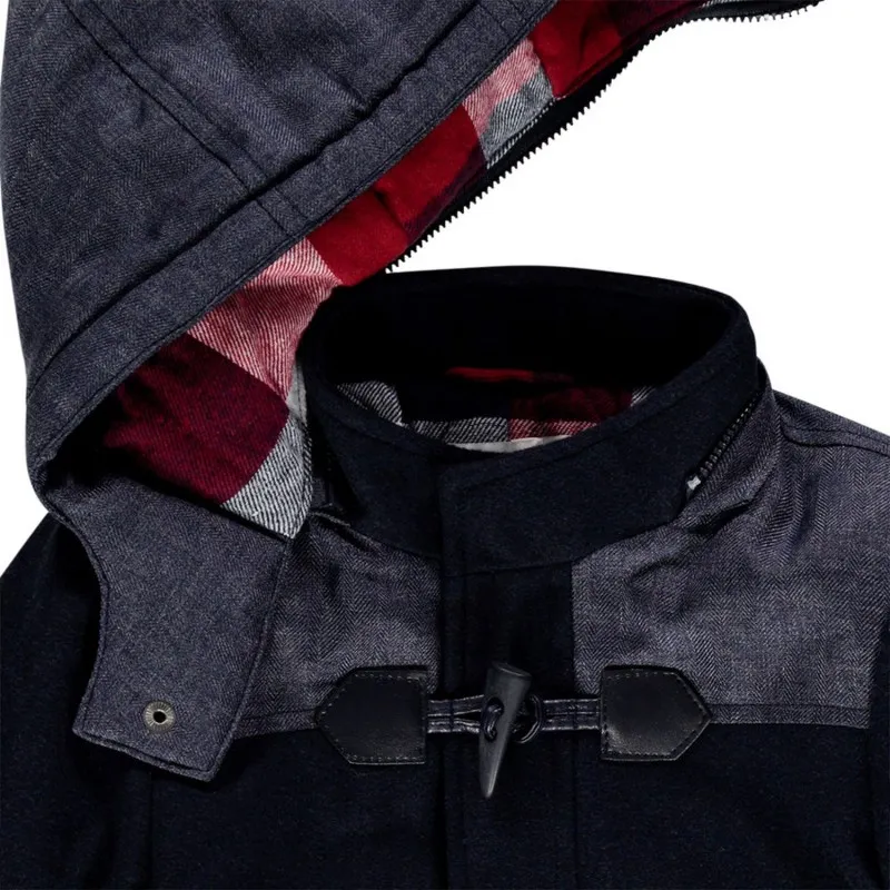 Parka style duffle coat bi-matière doublée bébé garçon