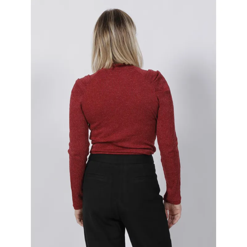 Pull boutonné austria bordeaux femme - Salsa | wimod