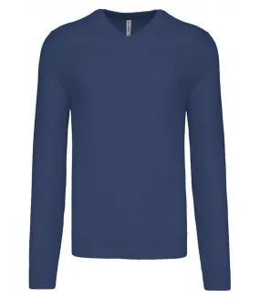 Pull col V homme - K965 - bleu deep