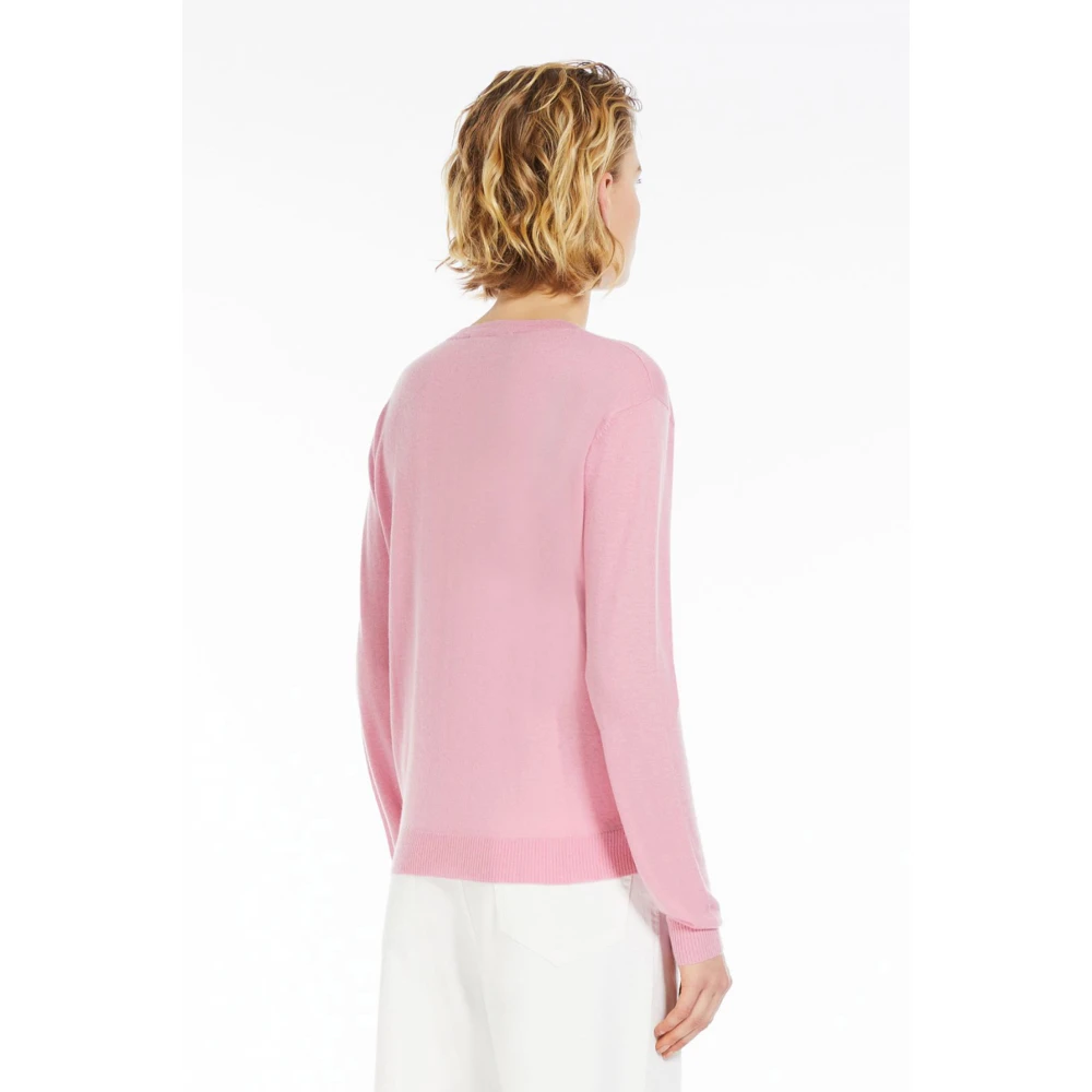 Pull Rose en Laine et Cachemire