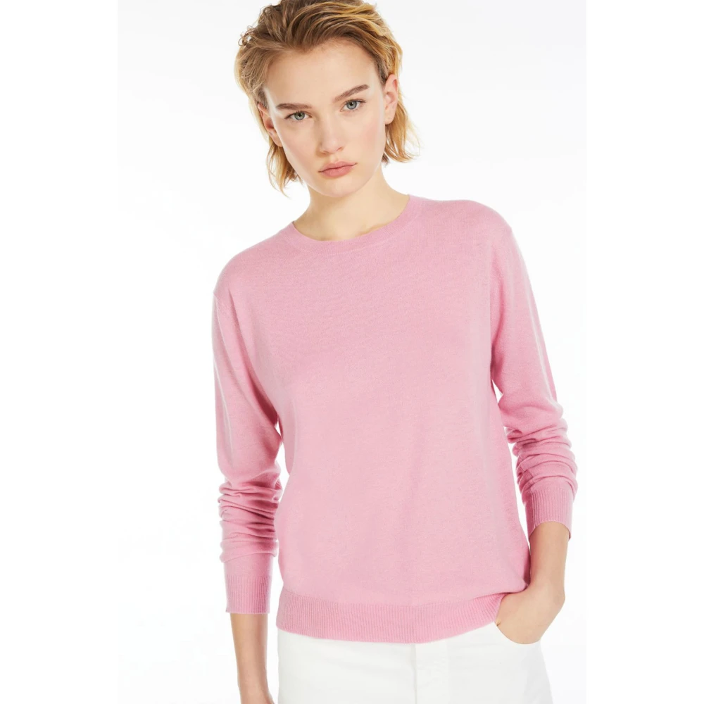 Pull Rose en Laine et Cachemire