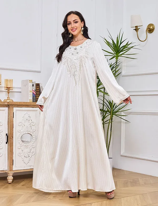 Robe abaya en diamant à la mode