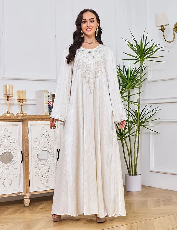 Robe abaya en diamant à la mode