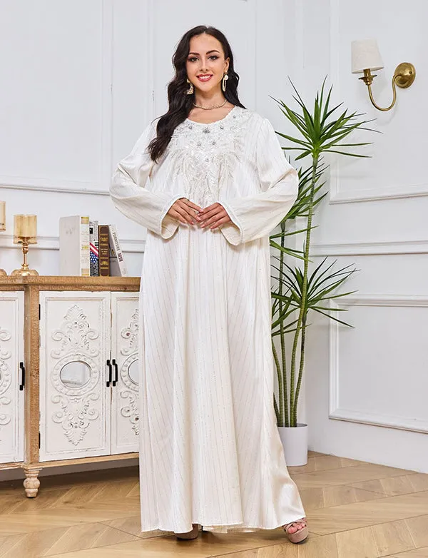 Robe abaya en diamant à la mode