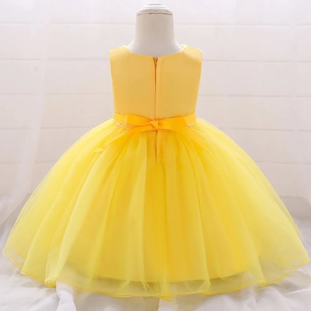 Robe Bébé Jaune