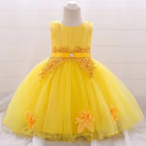 Robe Bébé Jaune