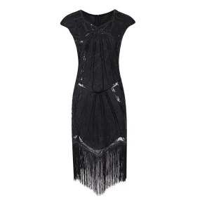 Robe Charleston Année 20  Noire