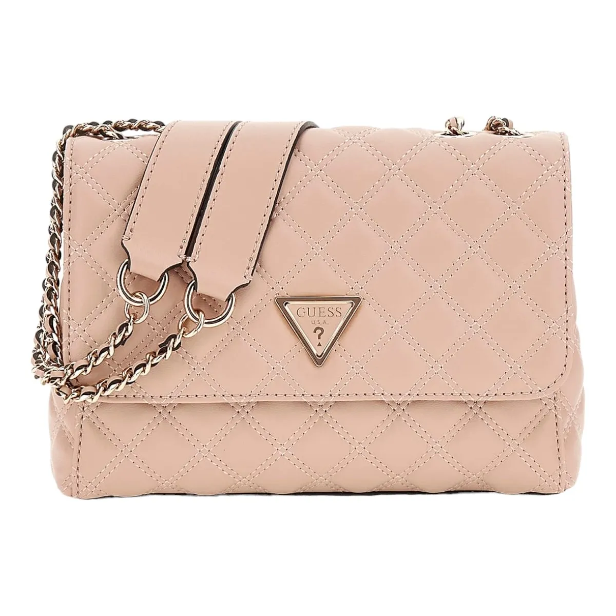 Sac a main  Guess giully 2 cmprtmnt cnvrtble flp beige