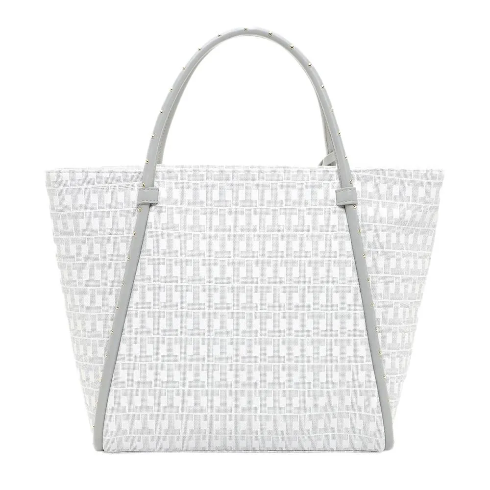 Sac Cabas Blanc/Gris Femme Tamaris Linn