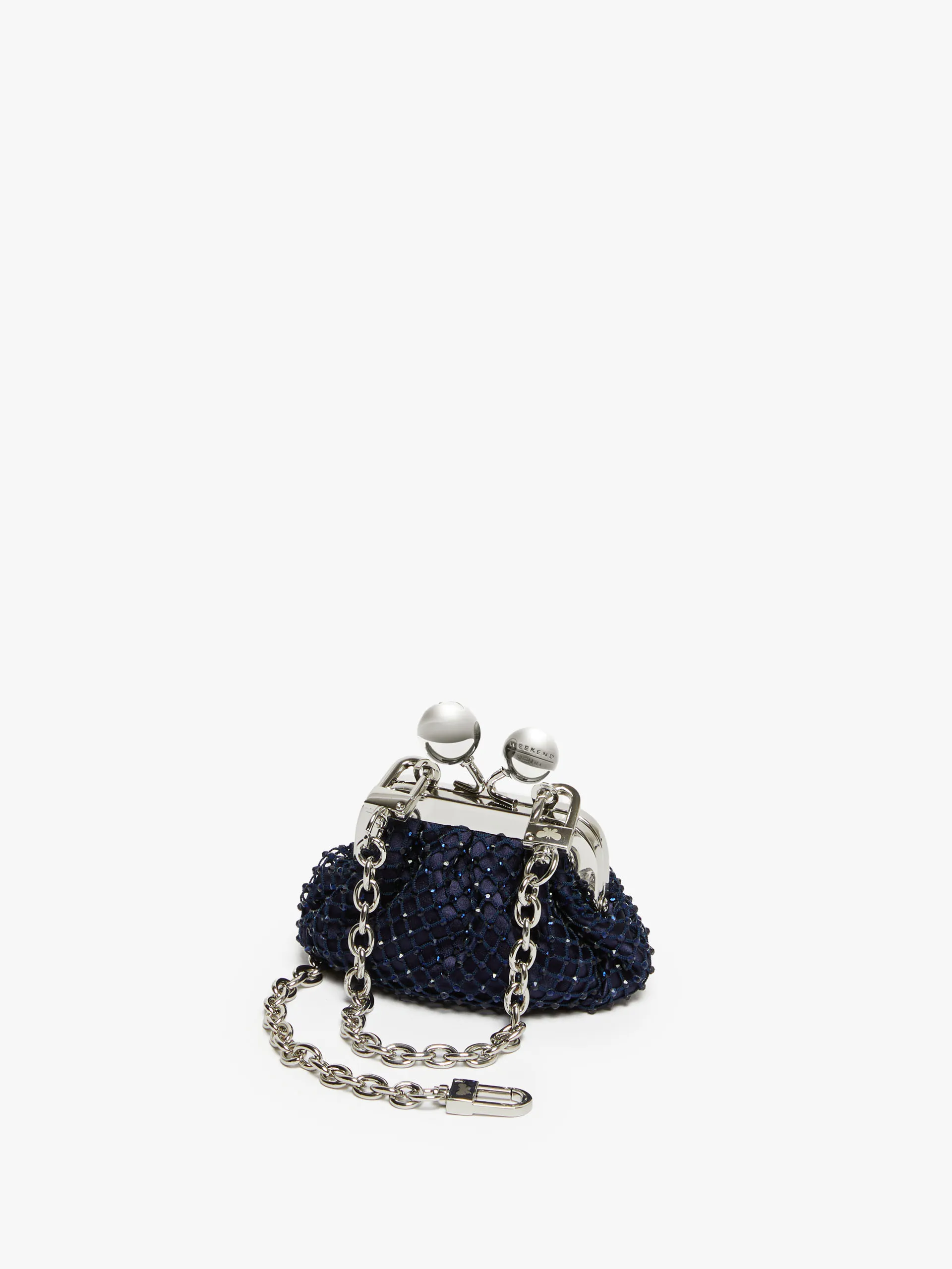 Sac Pasticcino Bag Nano en satin avec strass