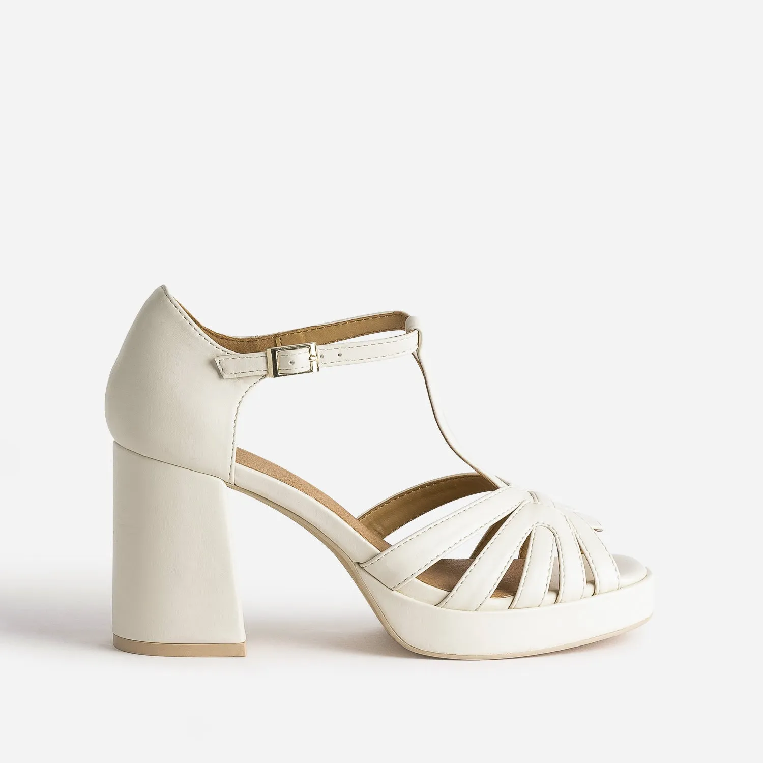 Sandale beige à talon  - Eram Femme | ERAM