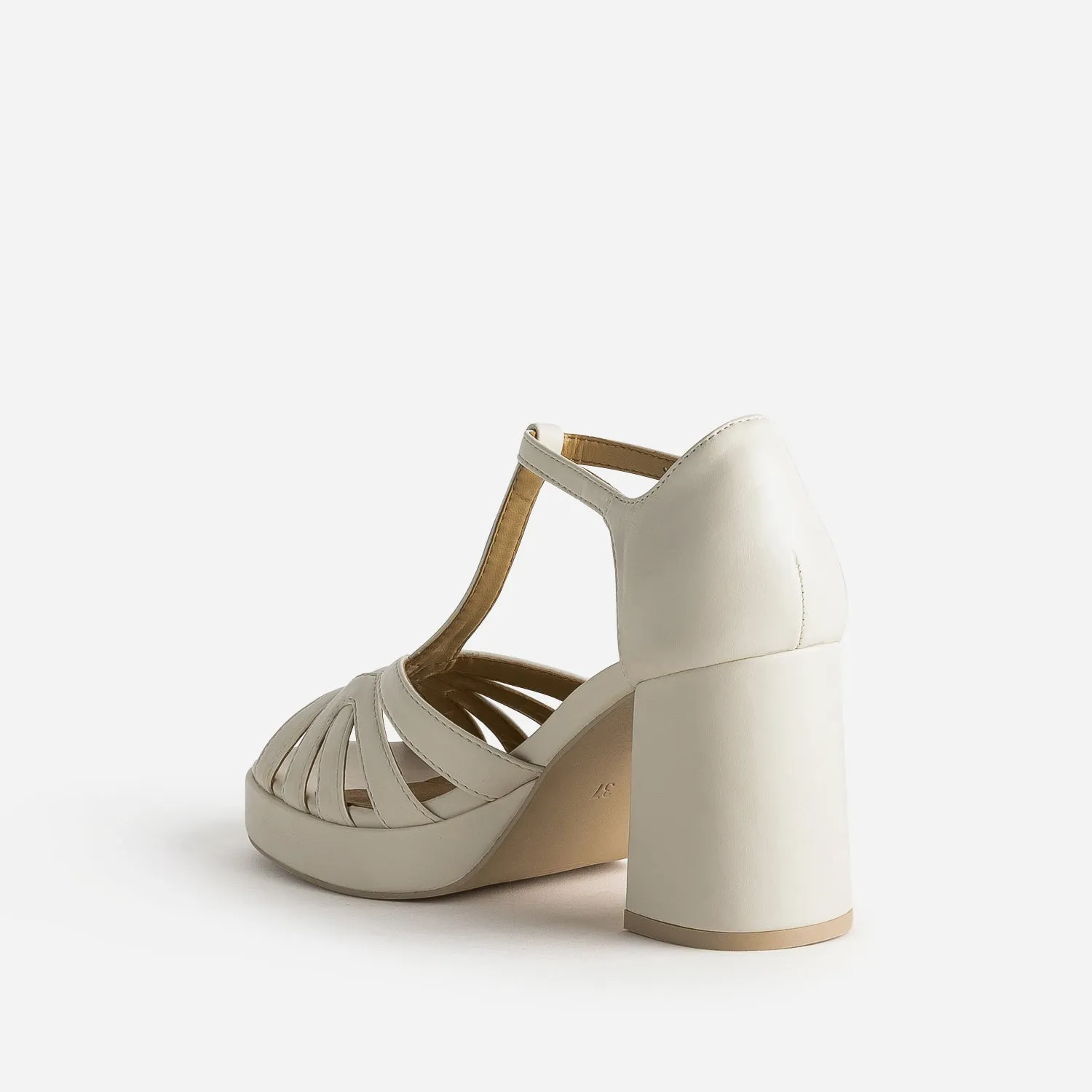 Sandale beige à talon  - Eram Femme | ERAM