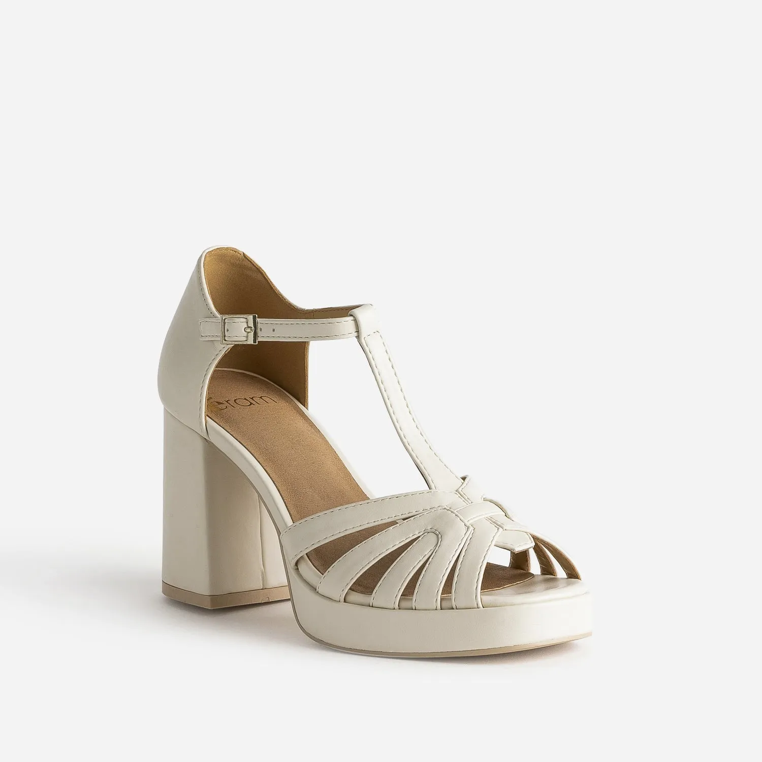 Sandale beige à talon  - Eram Femme | ERAM