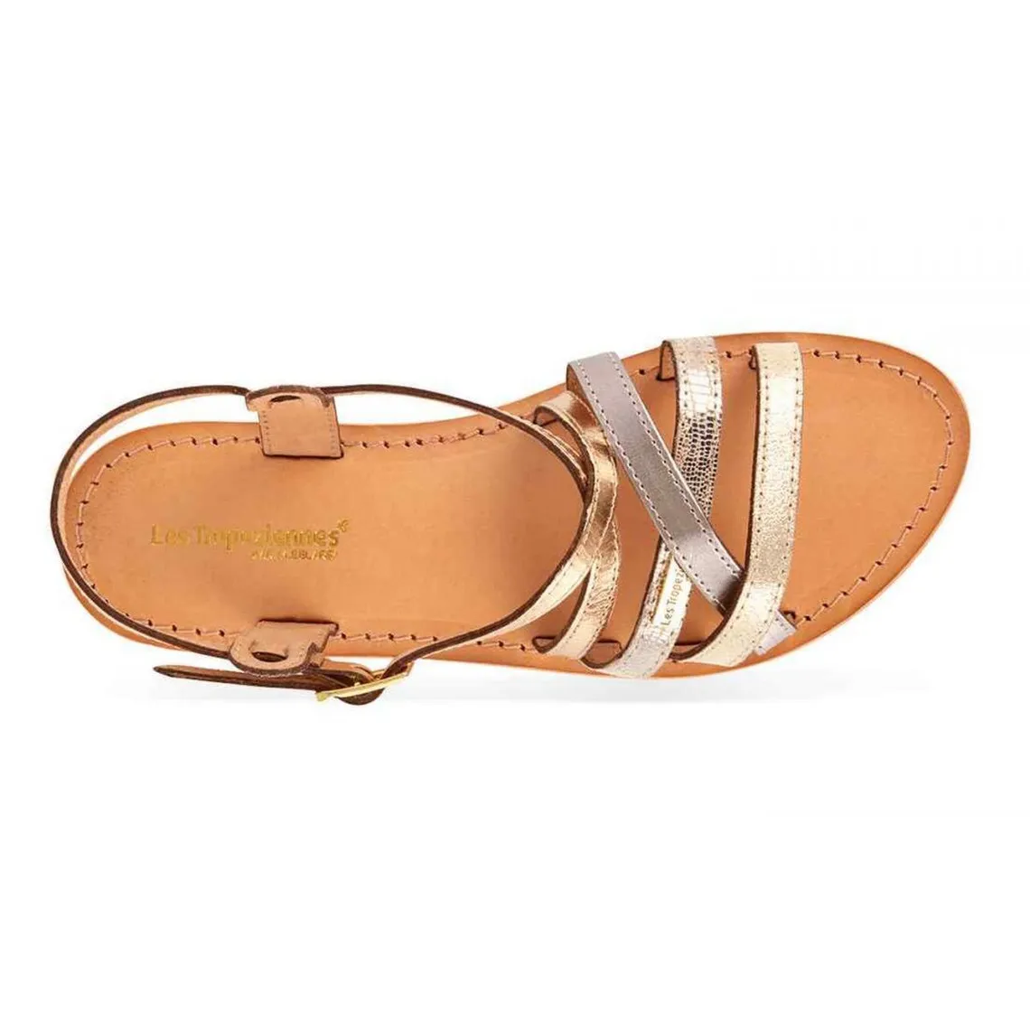 Sandale femme HAPAX Multicolore en cuir | 3 Suisses