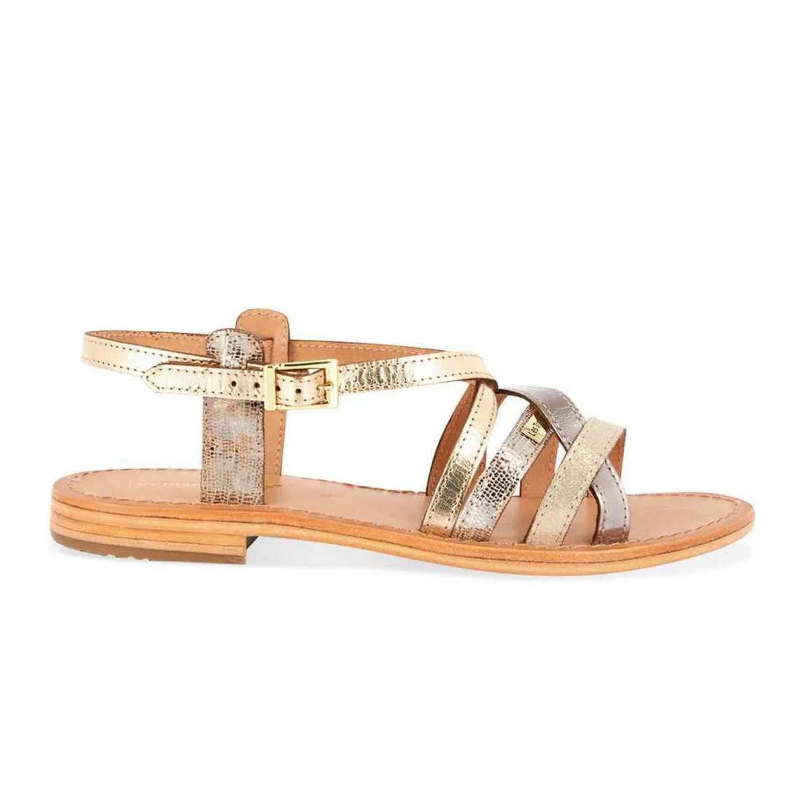 Sandale femme HAPAX Multicolore en cuir | 3 Suisses