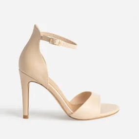 Sandale stiletto TEXTO beige - Sandales Femme | ERAM