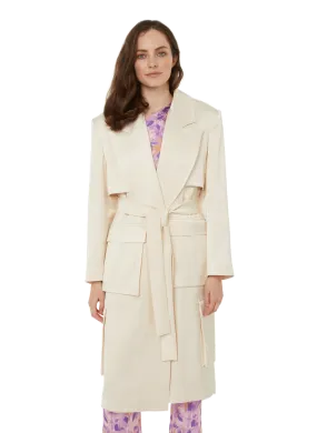 SELMACILEK  Trench satiné - Beige