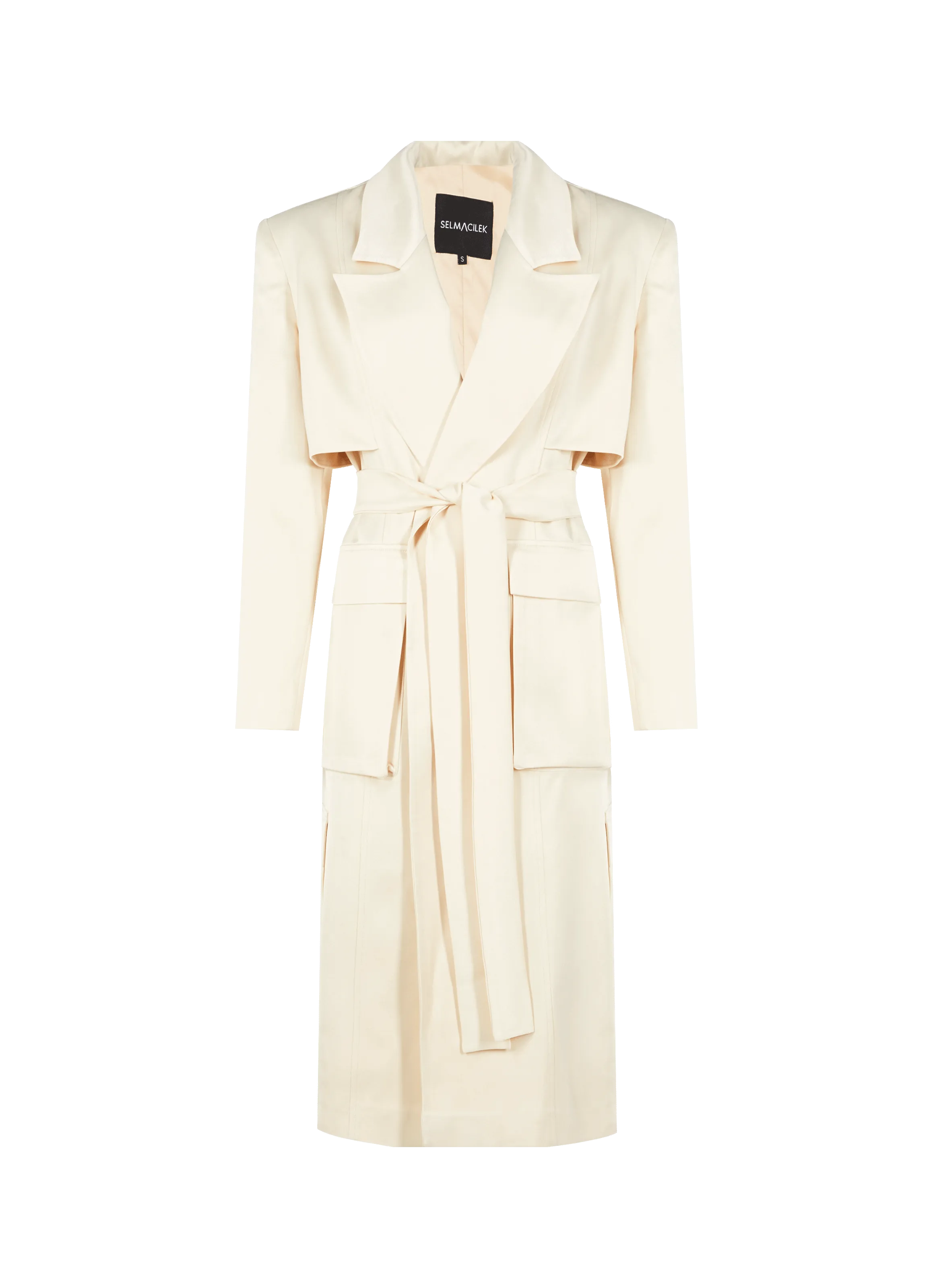 SELMACILEK  Trench satiné - Beige