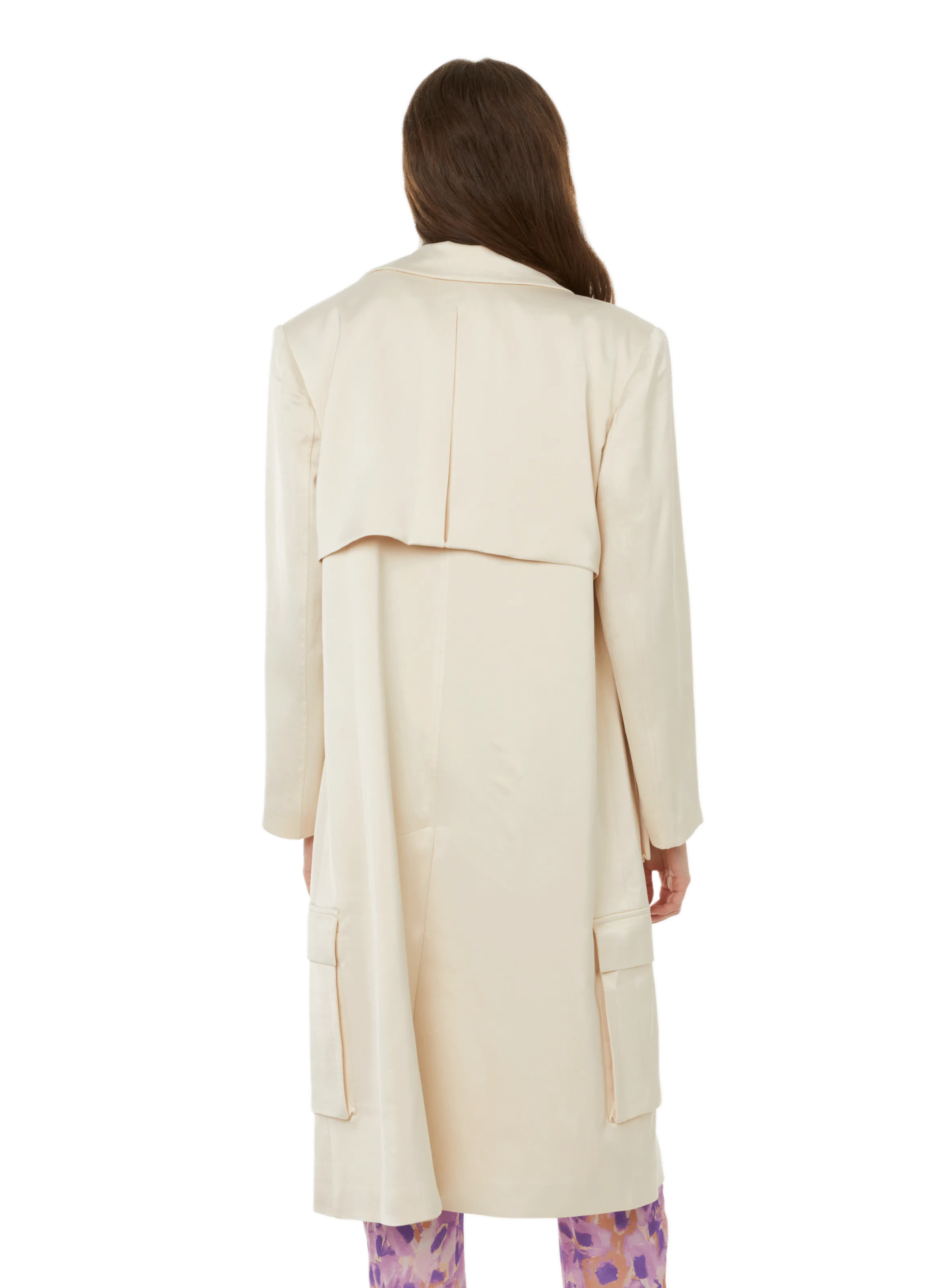 SELMACILEK  Trench satiné - Beige