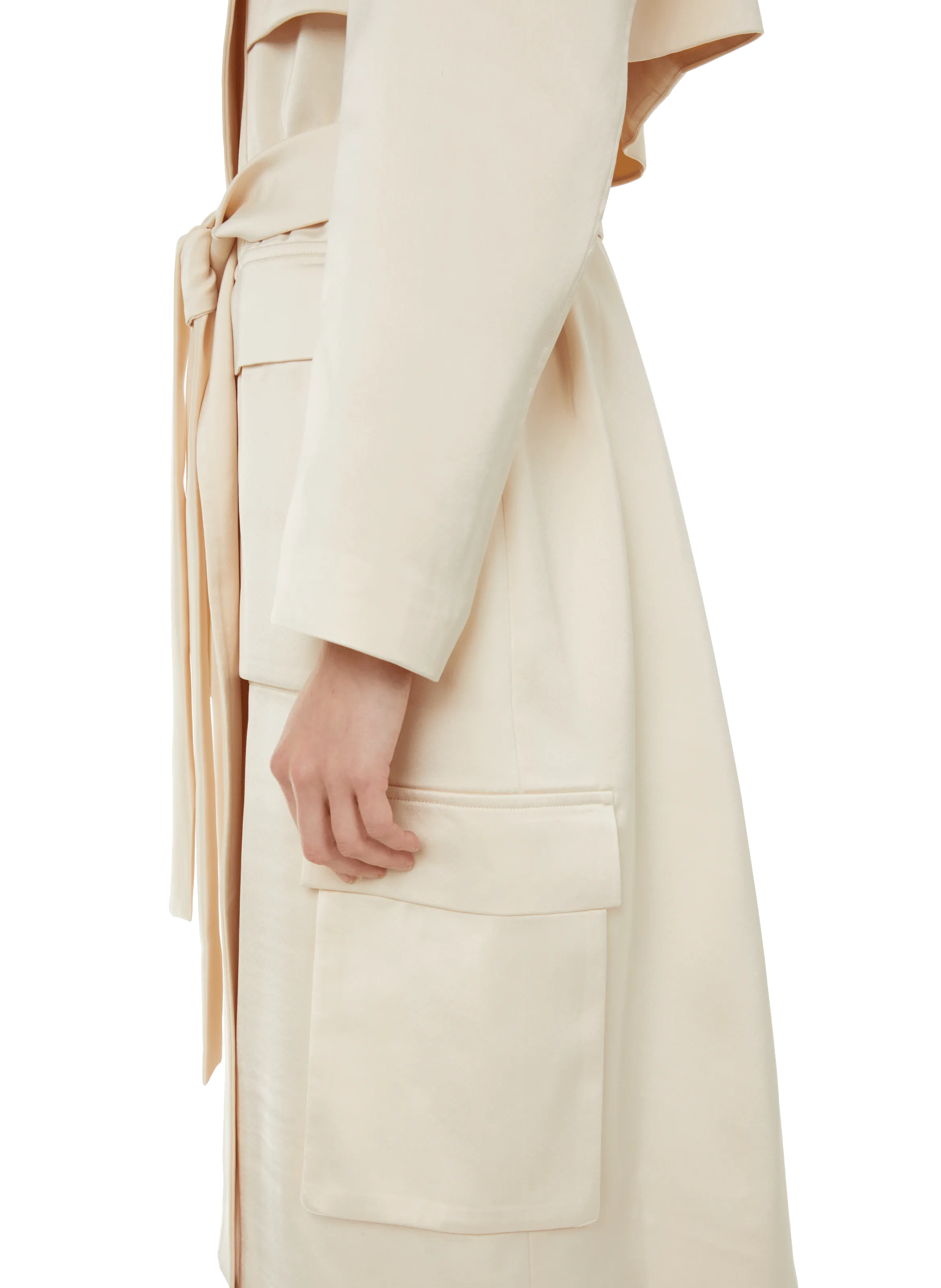 SELMACILEK  Trench satiné - Beige