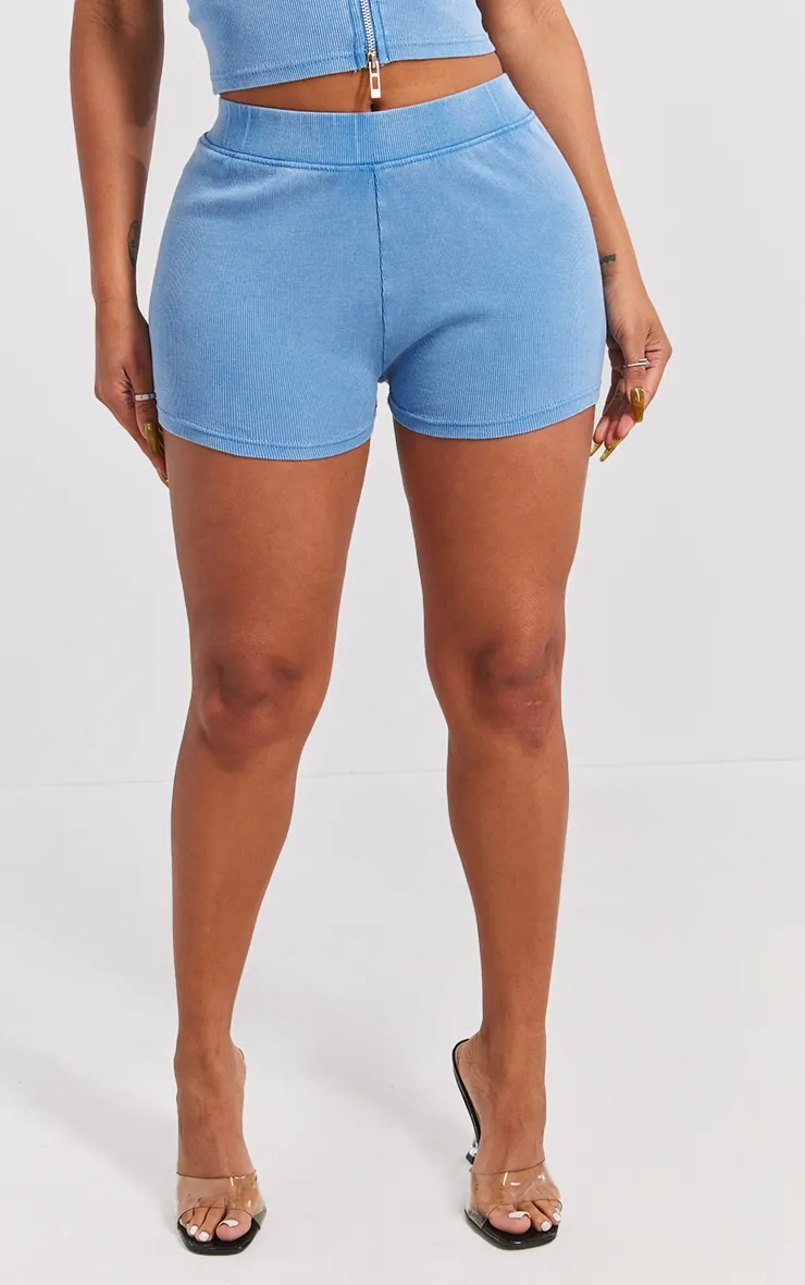 Shape Mini-short côtelé bleu