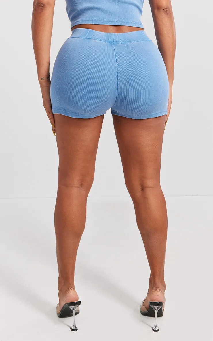 Shape Mini-short côtelé bleu